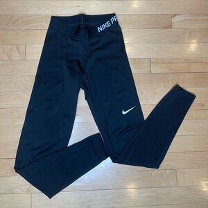 NIKE PRO ~ Women’s Black Athletic Leggings. Size extra small.